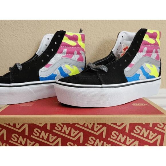 Vans sk8-hi platform 2 after dark women size 5.5 - Picture 2 of 7